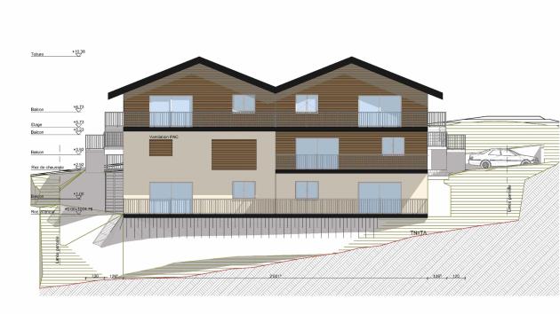 Euseigne, Valais - Appartement terrasse 3.5 pièces 97.01 m2 CHF 464'000.-