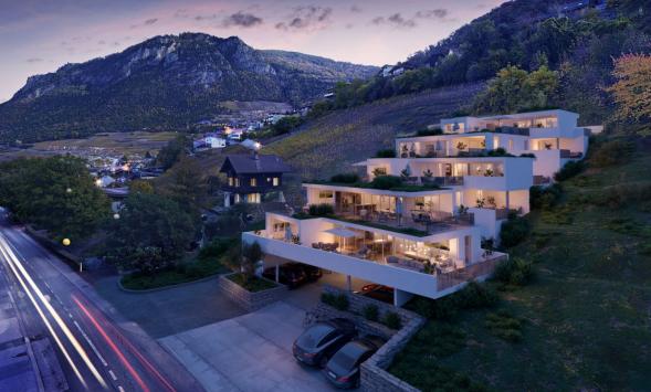 Bramois, Valais - Penthouse 4.5 Rooms 155.50 m2  from CHF 985'000.-